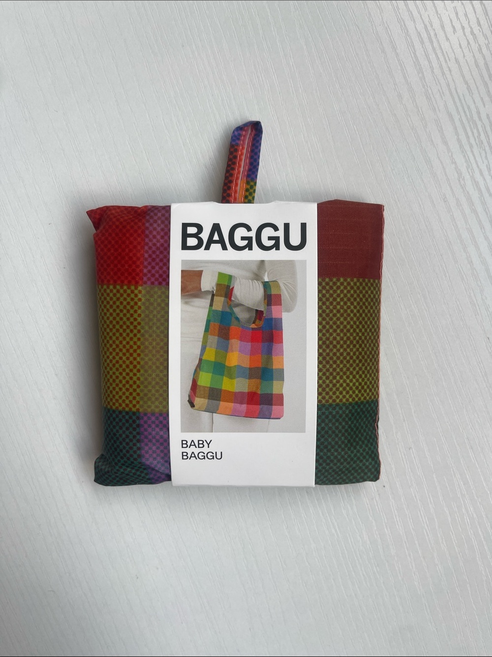 BAGGU Madras Reusable Baby Baggu Tote